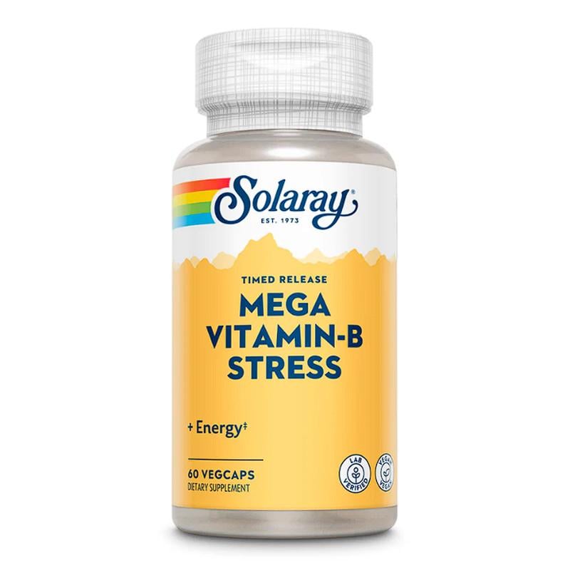 Витамины группы В Solaray Mega Vitamin-B Stress 60 вега-капс. (22826-01)
