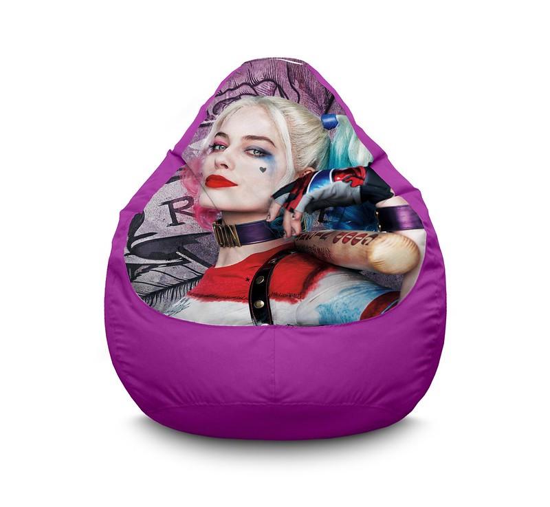 Кресло мешок iPuff Harley Quinn Bit Оксфорд XXXL 100х135 см Сиреневый Кресло мешок iPuff Harley Quinn Bit Оксфорд XXXL 100х135 см Сиреневый