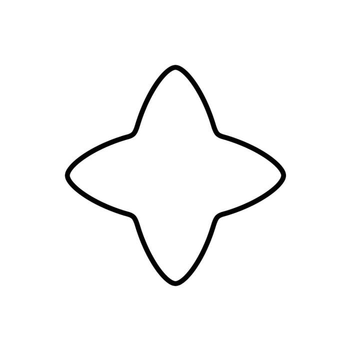 Формочка для печенья Kaiser Звезда 4-лучевая металлическая 6 см (33972168)