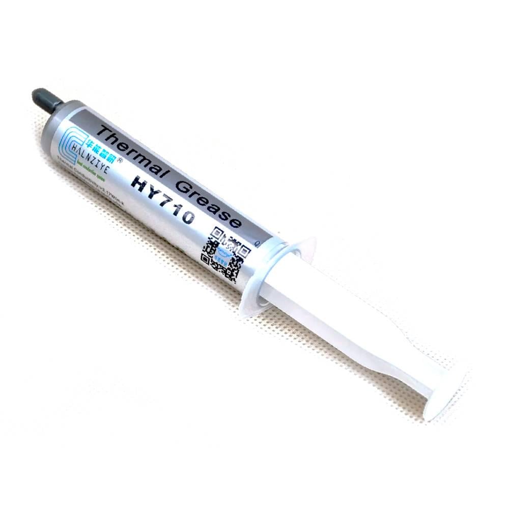 Паста термопровідна HY-710 Q20 шприц > 3 17W/m-K <0,067 °C-in2/W -30 ° ≈240 °C OEM 5 г Grey (34369)