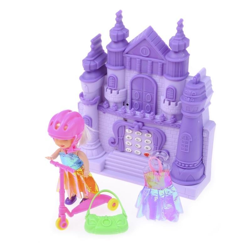 Игровой набор Кукла с аксессуарами и замок-телефон (ID44A)