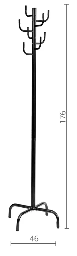 Вешалка напольная металлическая для одежды АКЛАС Кактус VKY-603 Черный - фото 7 Вешалка напольная металлическая для одежды АКЛАС Кактус VKY-603 Черный - фото 7
