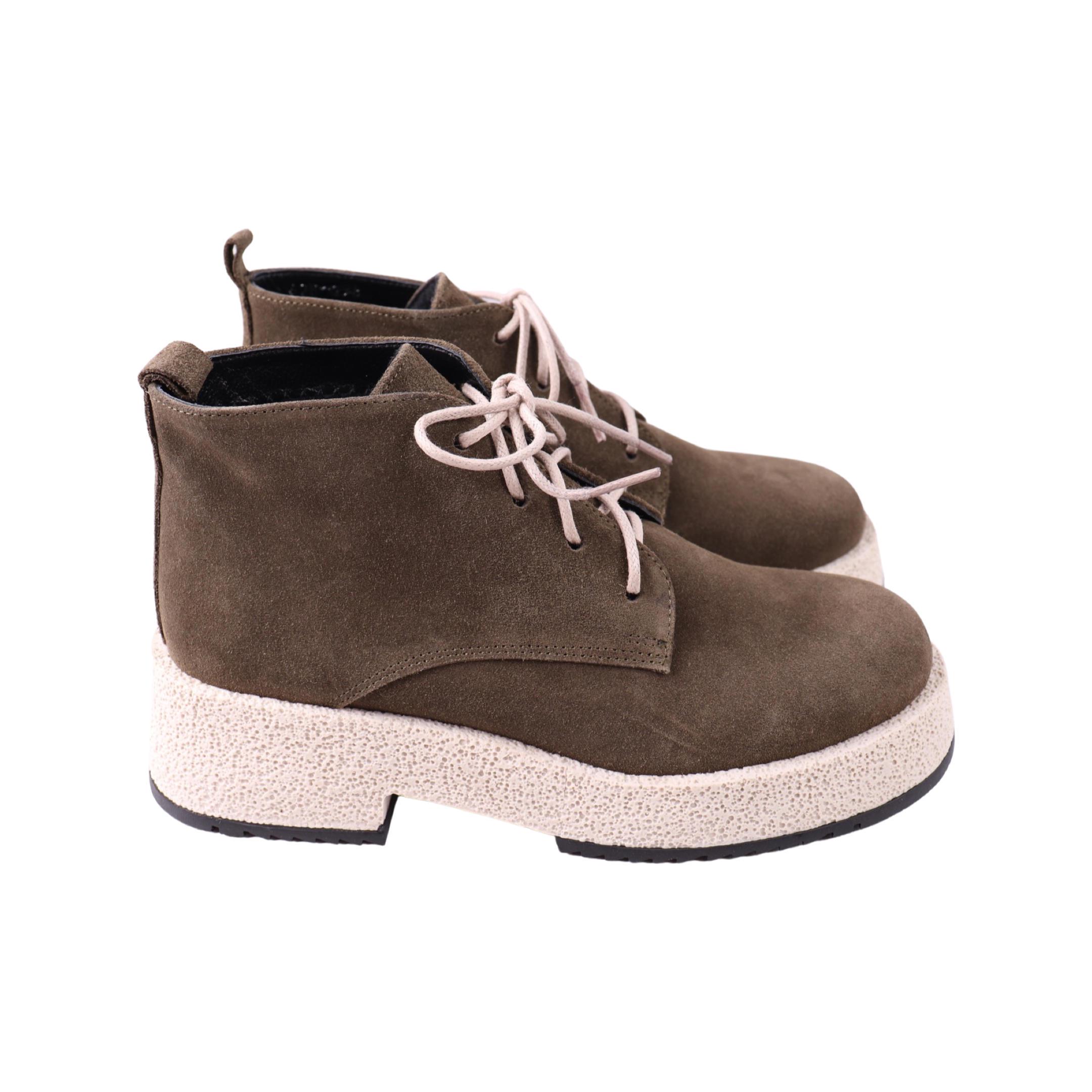 Ботинки женские AQUAMARIN натуральная замша р. 37 Зеленый (2508-23DHC)