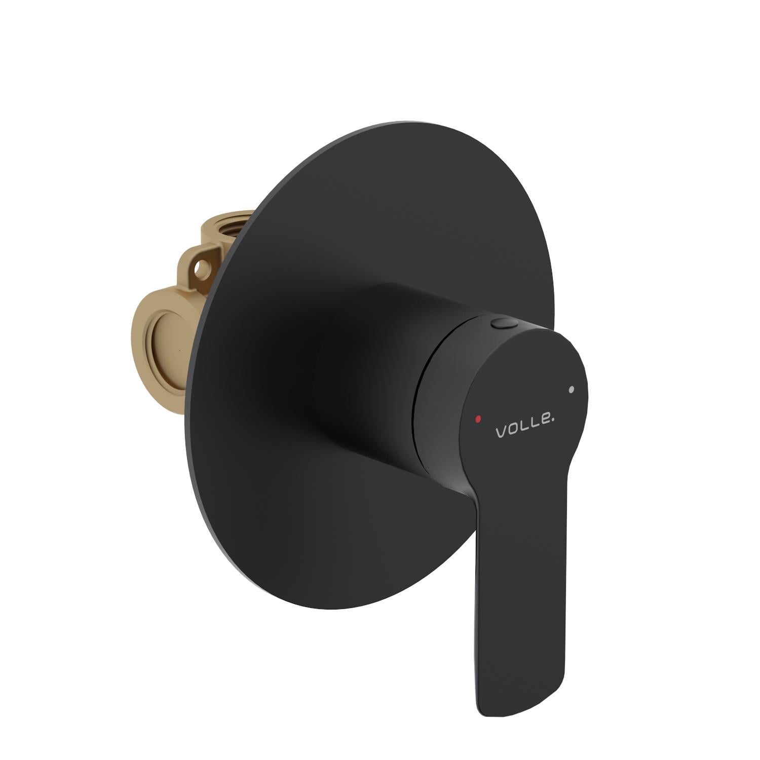 Смеситель для душа VOLLE Libra однорычажный Черный матовый (1521.100204)