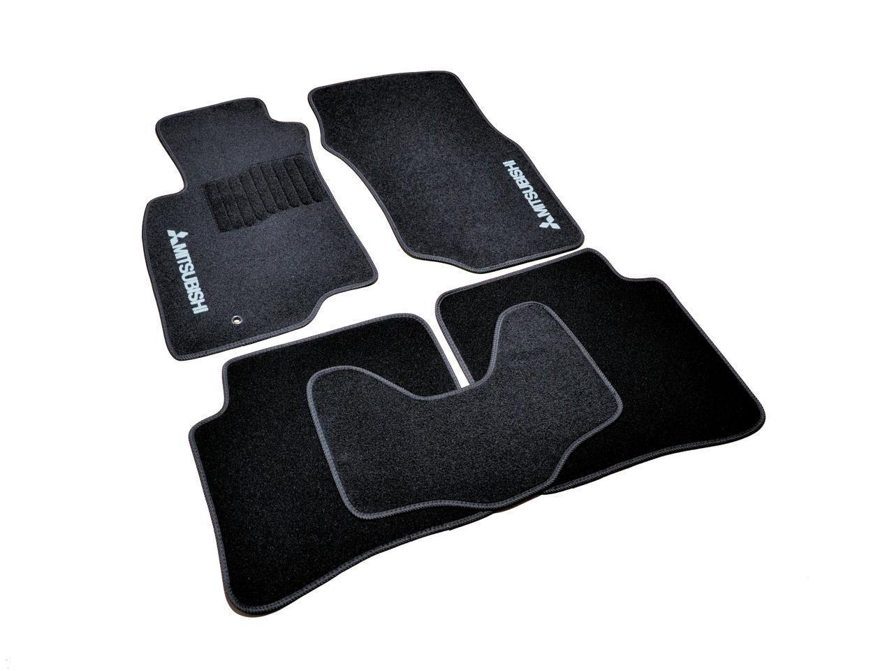 Килимки в салон ворсові для Mitsubishi Lancer 2003-2007 5 шт. Чорний (1398312941)