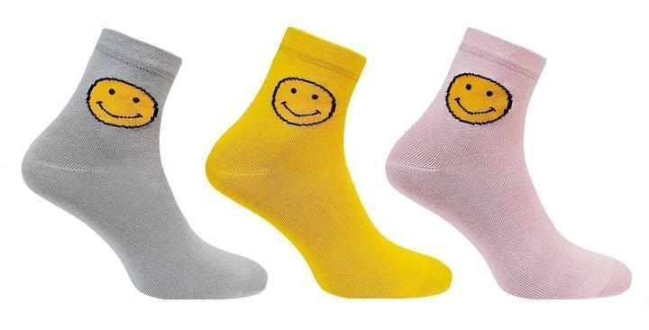 Носки универсальные демисезонные Super Socks 008.031 Смайлик р. 36-40 Ассорти