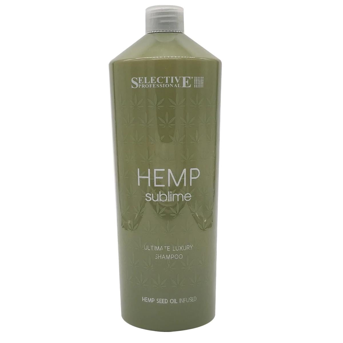 Шампунь зволожувальний Selective Professional Hemp для сухого ослабленого волосся 1000 мл (1897543010)