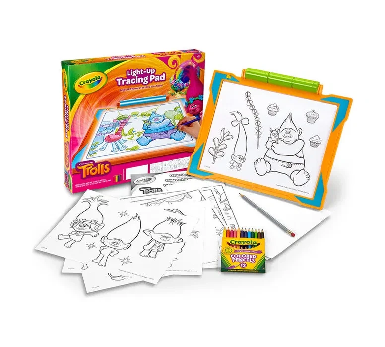 Планшет для малювання crayola Trolls Light Up Tracing Pad board (1843157350)