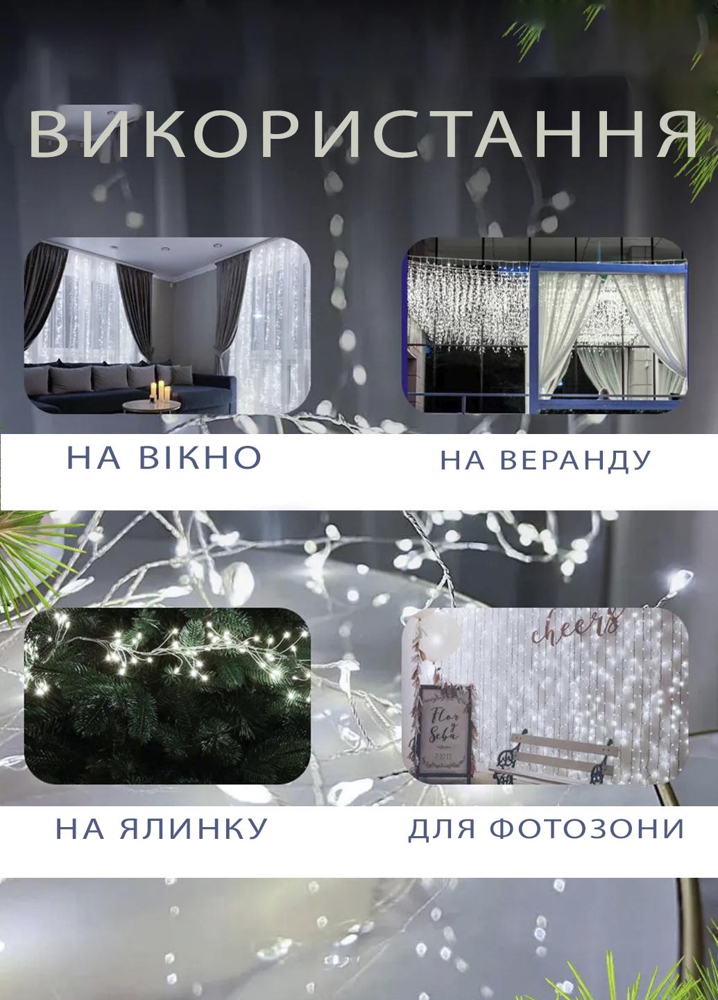 Гірлянда мішура Solar від USB 900 діодів 8 режимів холодний білий з пультом 30 м Білий (541151U) - фото 3 Гірлянда мішура Solar від USB 900 діодів 8 режимів холодний білий з пультом 30 м Білий (541151U) - фото 3