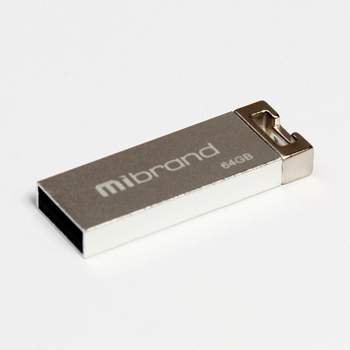 Флеш-накопитель для ноутбука Flash Mibrand USB 2.0 Chameleon 64Gb Silver (MI2.0/CH64U6S)