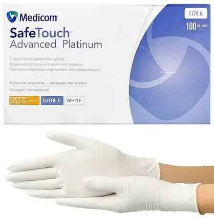 Перчатки нитриловые Medicom SafeTouch Advanced XS 100 шт. White (18713613)