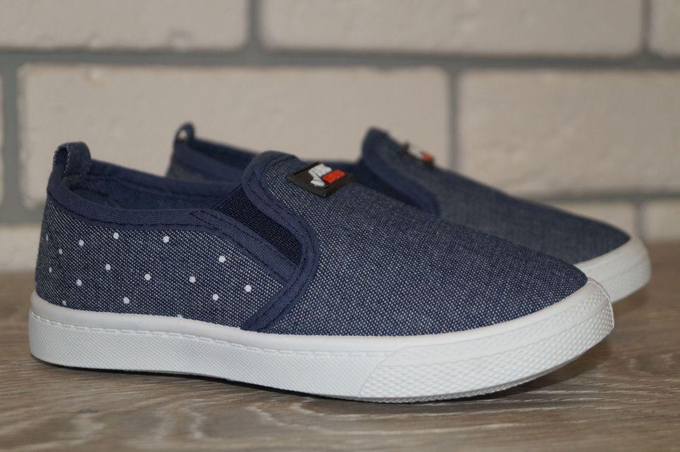 Слипоны детские джинсовые Blue Rama р. 27 15,5 см Синий (31537-27) - фото 5