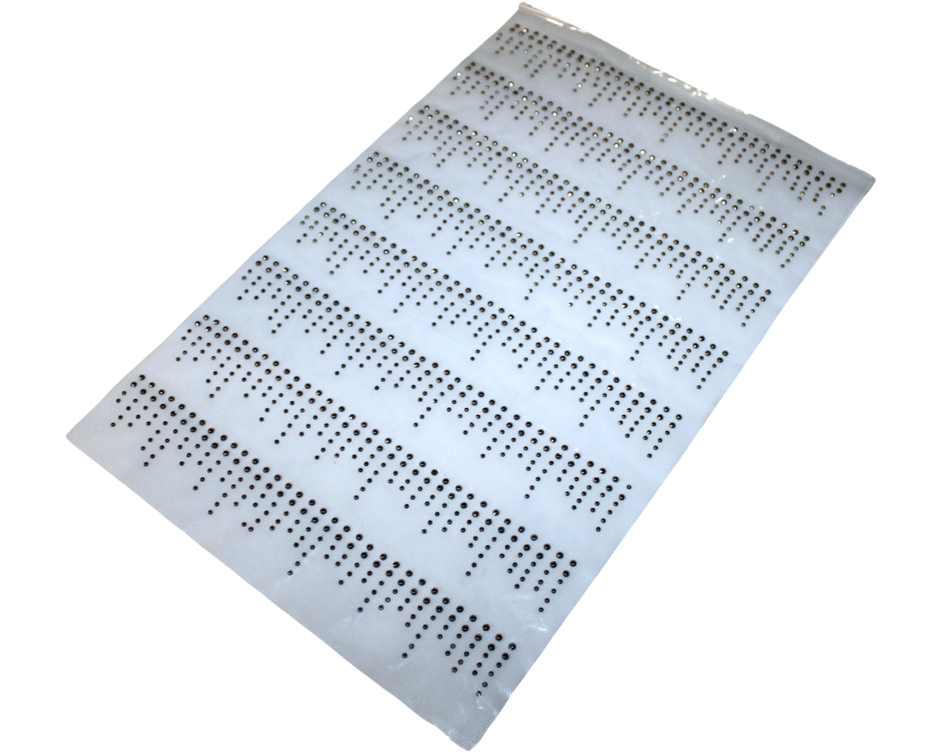 Аппликация из страз с термоосновой на листе разные узоры №24 8 шт.