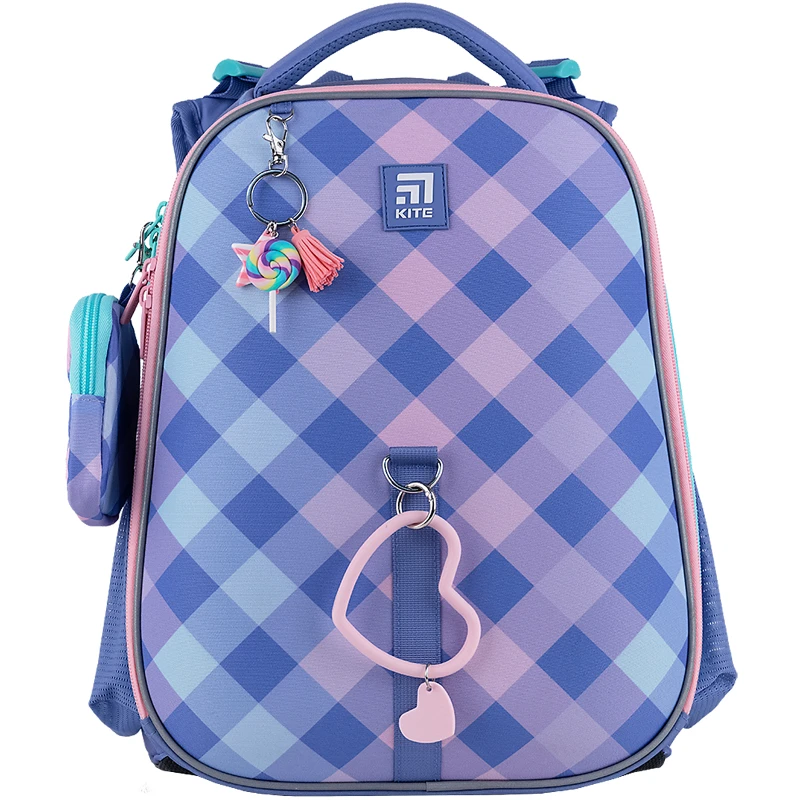 Рюкзак шкільний каркасний KITE Education Purple Chequer (K24-531M-2)