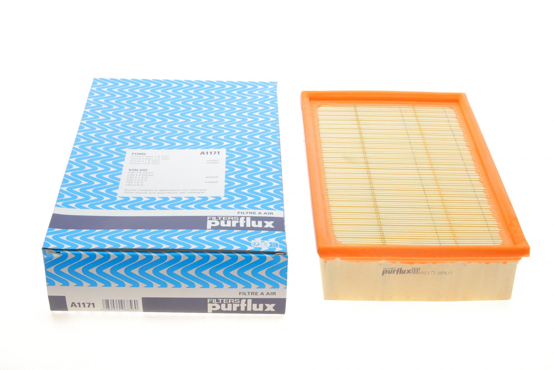 Фильтр воздушный PURFLUX для Ford Focus 1,8/2,0TDCI 03- (A1171)