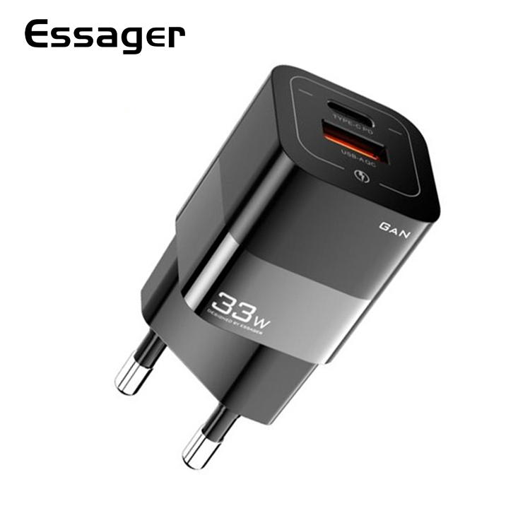 Зарядное устройство мини Square Brick Essager USB Type C 33W (E1227) - фото 6