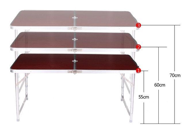 Набор мебели для пикника Fold Table FT-2107 стол раскладной и 4 стула Коричневый - фото 3