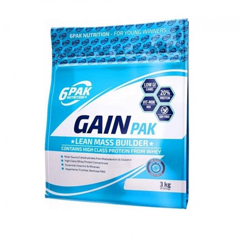 Гейнер 6Pak Gain Pak raspberry 3000 г (00000029531)