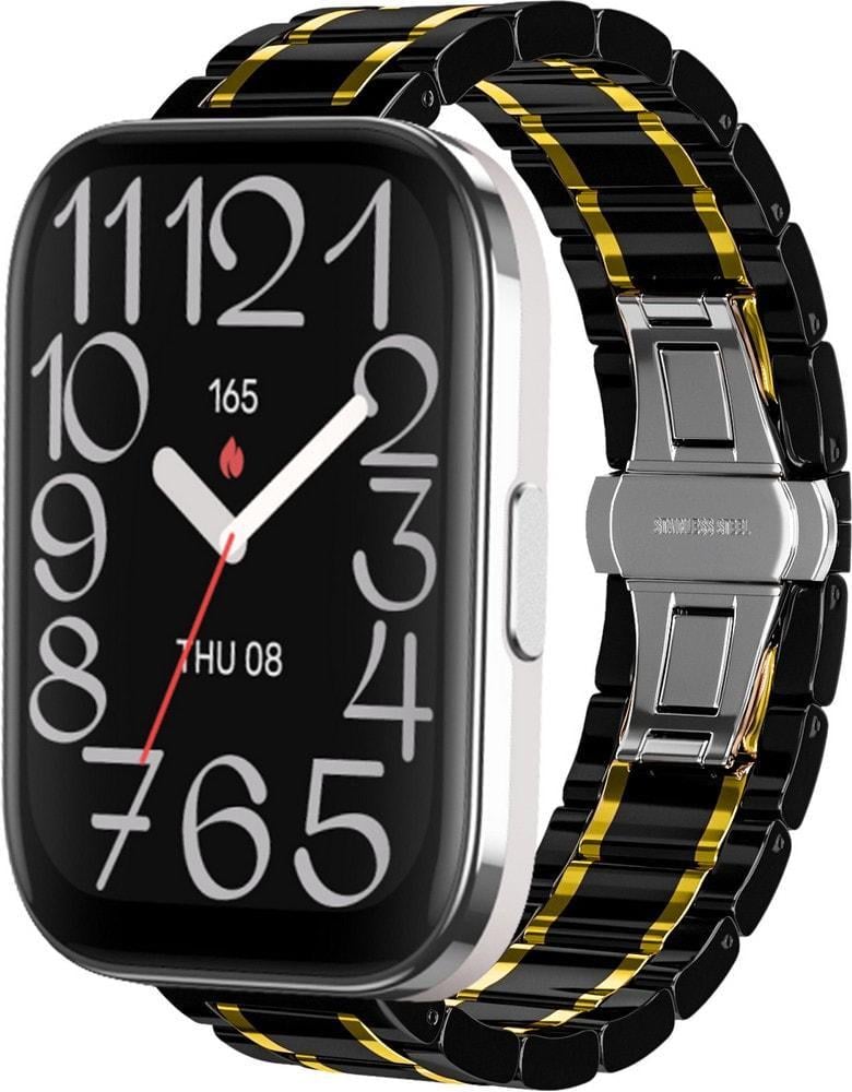 Ремешок керамический Ceramo для Amazfit Bip 5 Unity Black Gold (37069-02)