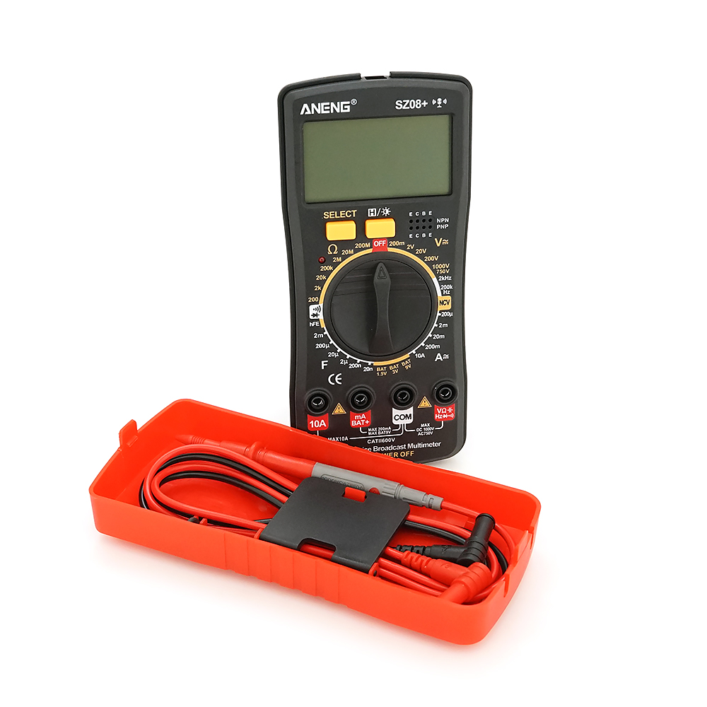 Мультиметр ANENG AN-SZ08+ измерение напряжения тока сопротивления емкости температуры частоты (YUT_V11892)
