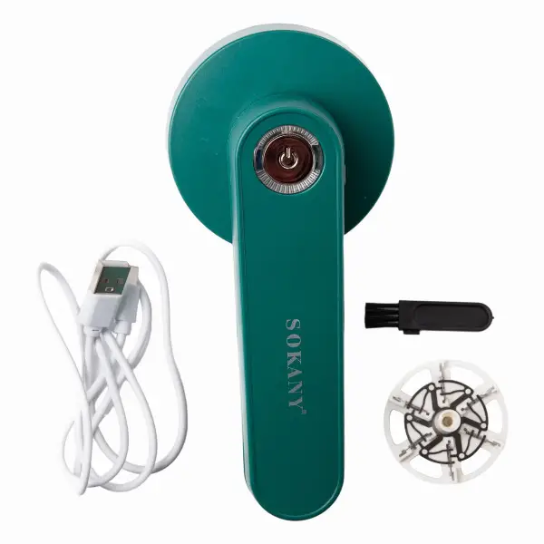 Машинка для удаления колтунов Sokany SK-878 аккумуляторная 5 Вт Зеленый (149-107-SK-878)