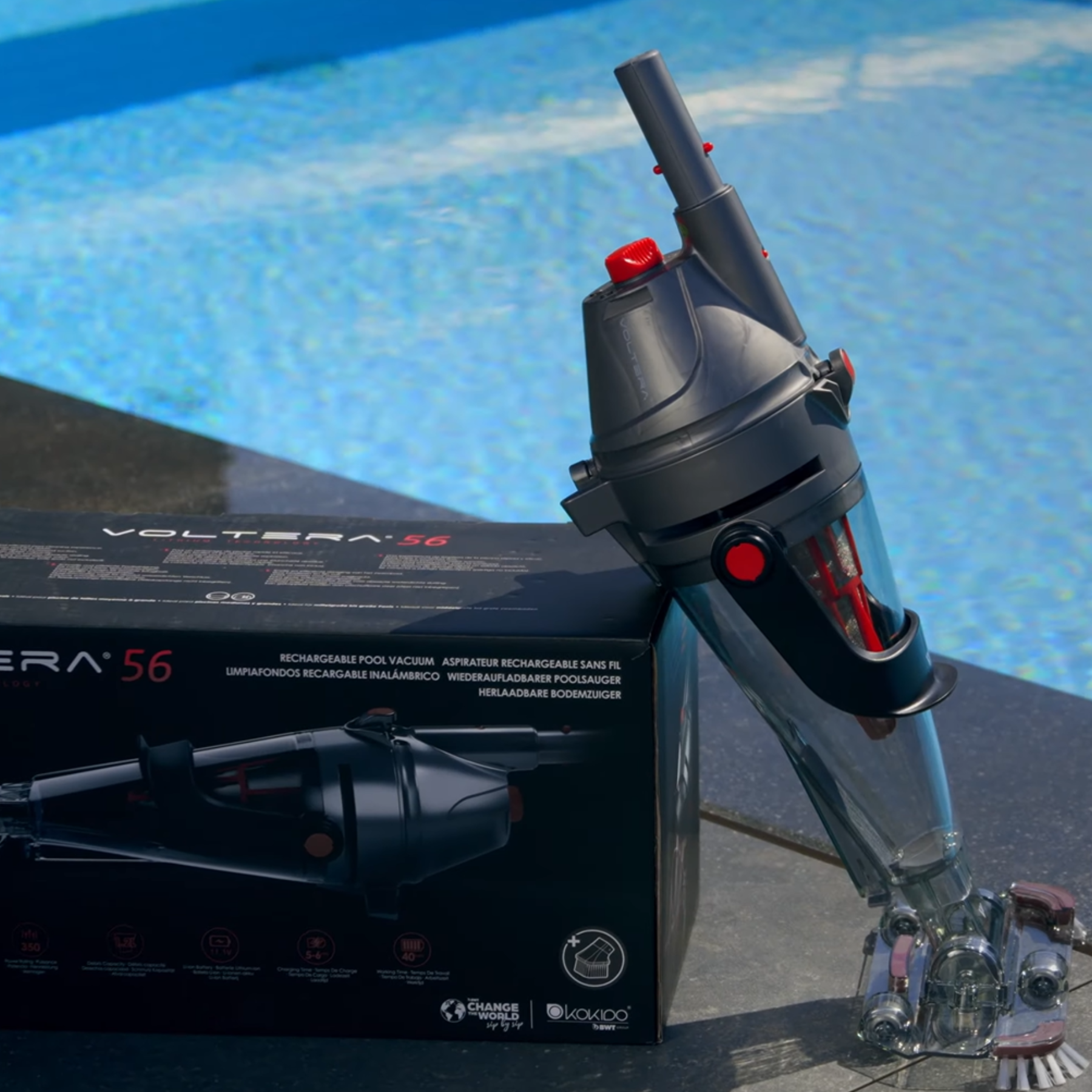 Пылесос ручной Kokido Voltera 56 для бассейна на аккумуляторе