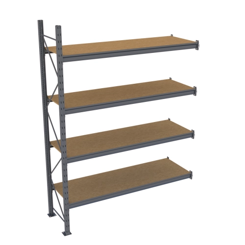 Стеллаж Modern-Expo Mini Rack с полками ДСП приставная секция 4 уровня 2127х1850х615 мм (3-3-70)