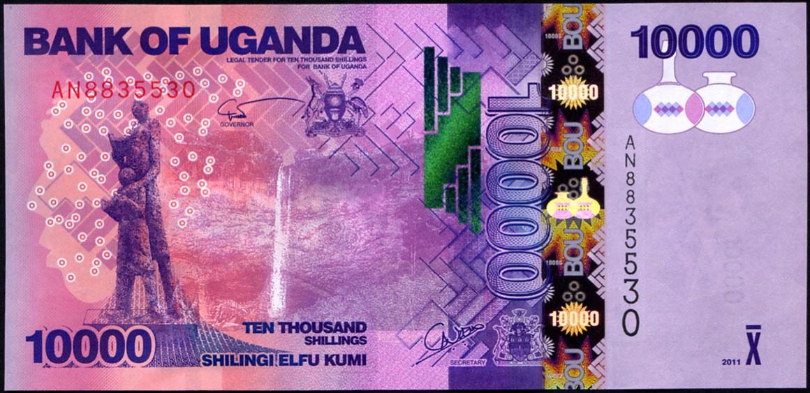 Коллекционная банкнота Уганда 2011 10000 шиллингов UNC