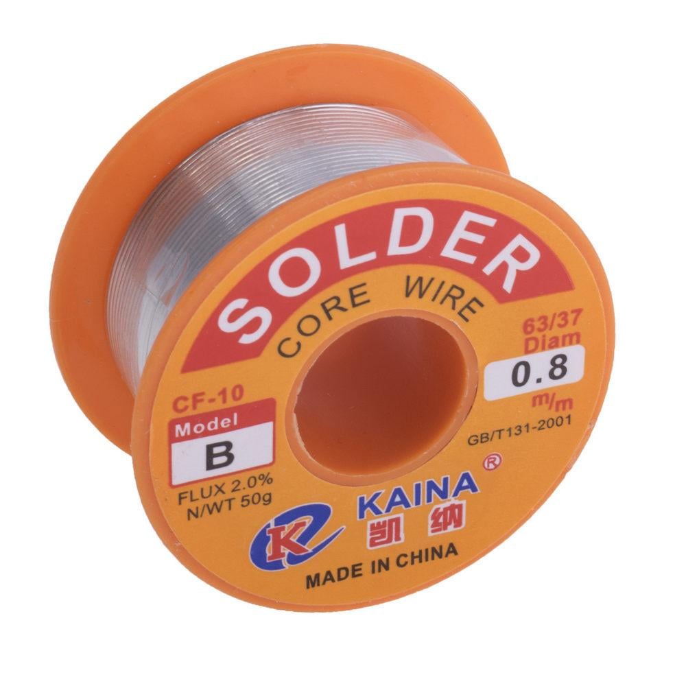 Припой KAINA CF-10 0,8 мм с флюсом 2% 63% SN 37% PB 50 г (ART-14227)