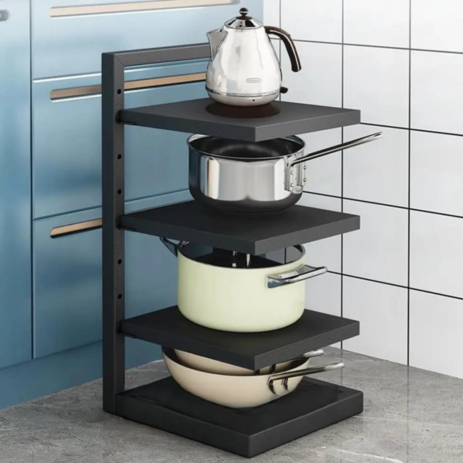 Этажерка для посуды Kitchen Shelf For Storing Pots 3 уровня (21727098)