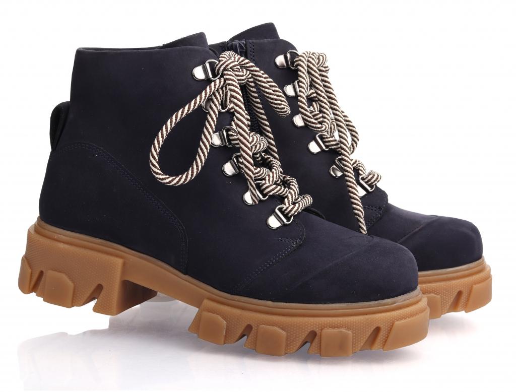 Черевики осінні Topitop для дівчаток нубук 2966 р. 40 Синій
