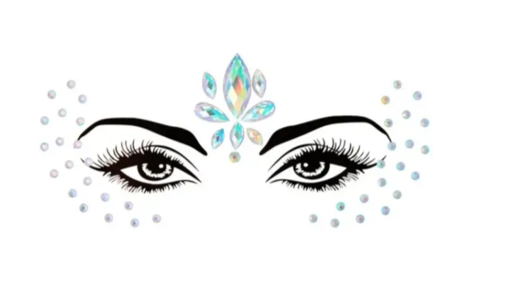 Стрази камені для обличчя для свята блискучі One size Різнокольоровий (9088/73) Стрази камені для обличчя для свята блискучі One size Різнокольоровий (9088/73)