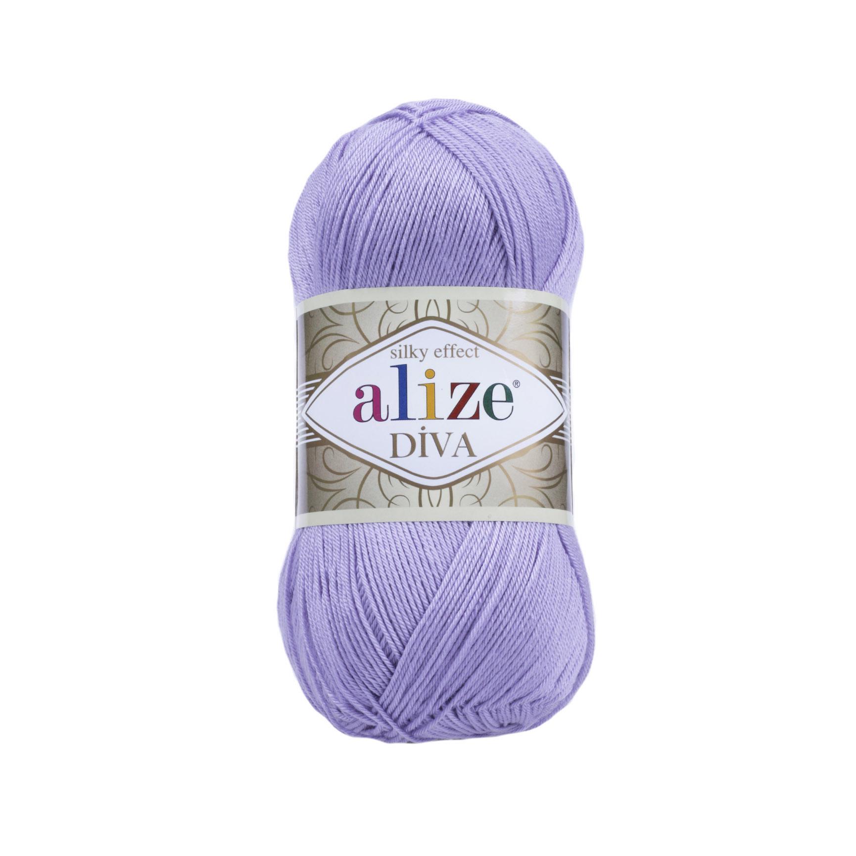 Пряжа Alize Diva 158 Lavender - фото 1