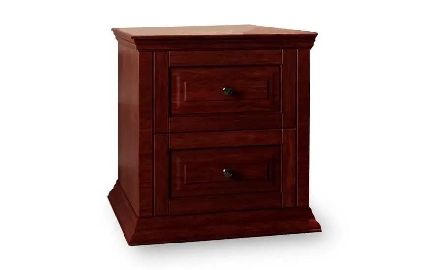 Тумба прикроватная Микс Мебель Ланита 2Ш дерево ольха Каштан 246 (А0053943)