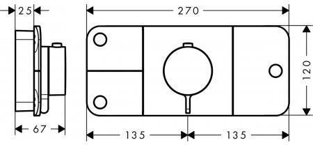 Змішувач для душа Axor One Бронзовий матовий - фото 2 Змішувач для душа Axor One Бронзовий матовий - фото 2