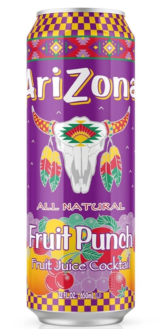 Солодка вода AriZona Fruit Punch Fruit Juice Cocktail 650 мл (2962738406)