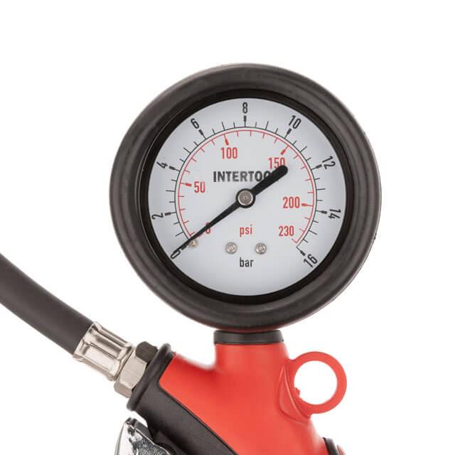 Пистолет для подкачки шин Intertool PT-0520 с манометром (9164154) - фото 5