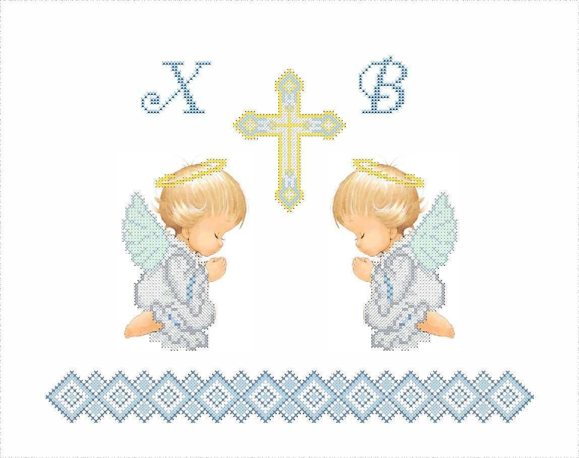 Схема для вышивки бисером ХВГ-051 Пасхальное полотенце с ангелами (2321669171) Схема для вышивки бисером ХВГ-051 Пасхальное полотенце с ангелами (2321669171)