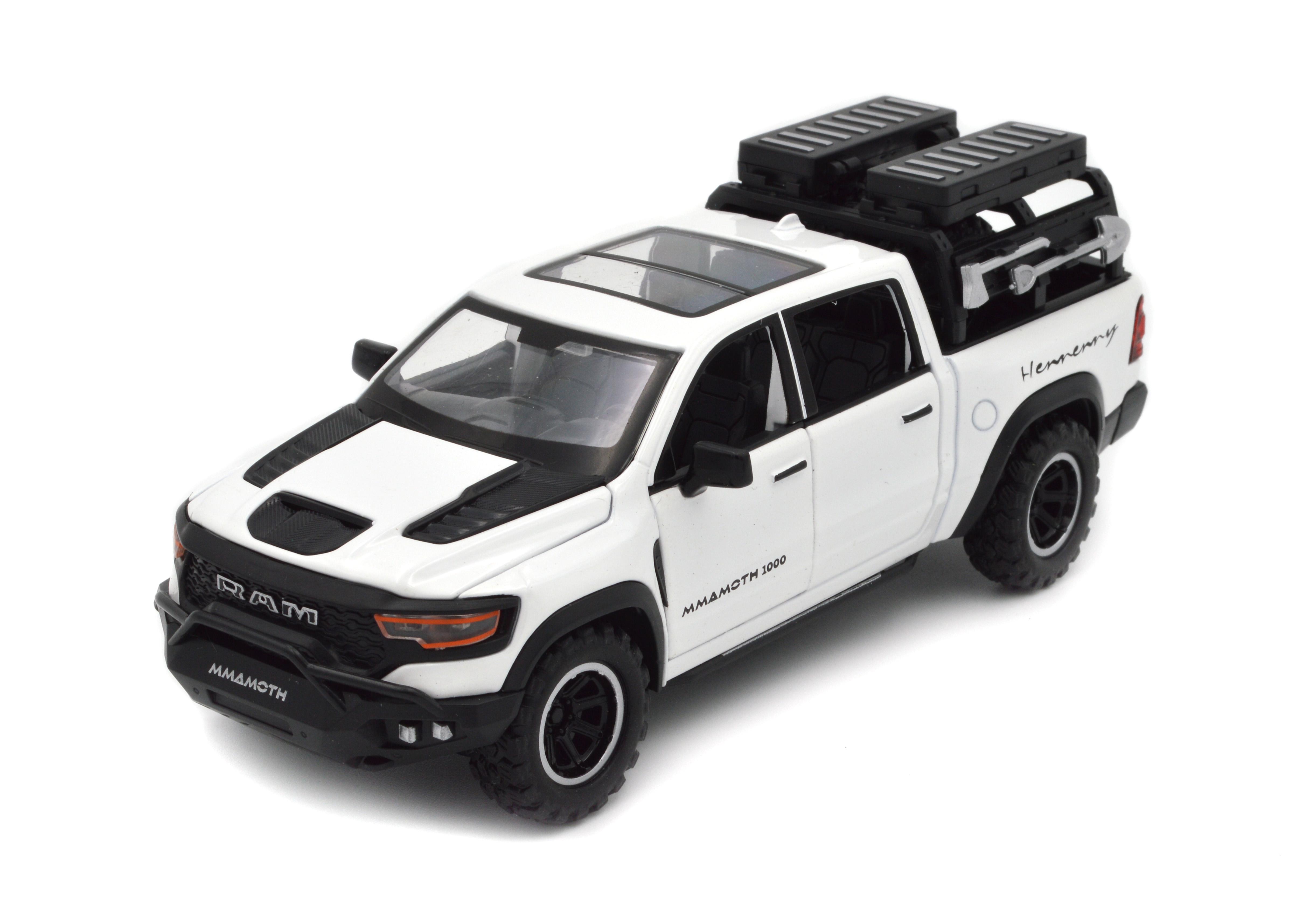 Модель металева Dodge RAM 1000 Mammoth світло/звук/інерція/відкриваються всі двері (13047W)