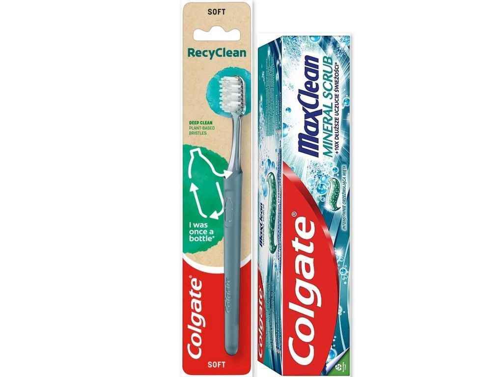 Набор зубная паста и зубная щетка Colgate 75 мл Max Clean Mineral Scrub +RecyClean (1094900) Набор зубная паста и зубная щетка Colgate 75 мл Max Clean Mineral Scrub +RecyClean (1094900)