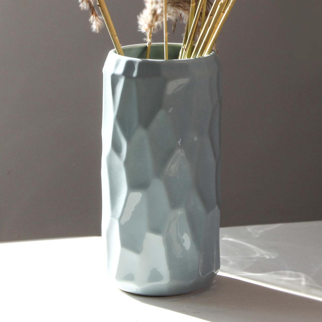 Ваза керамическая Nana ceramics Яра 28 см Небесный (2788471712)