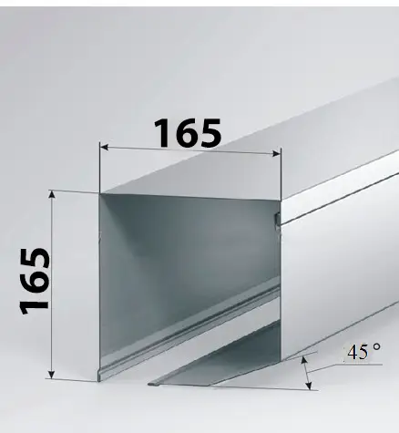 ᐉ Короб захисний для ролет Alutech SB45/165 Антрацит (31920788