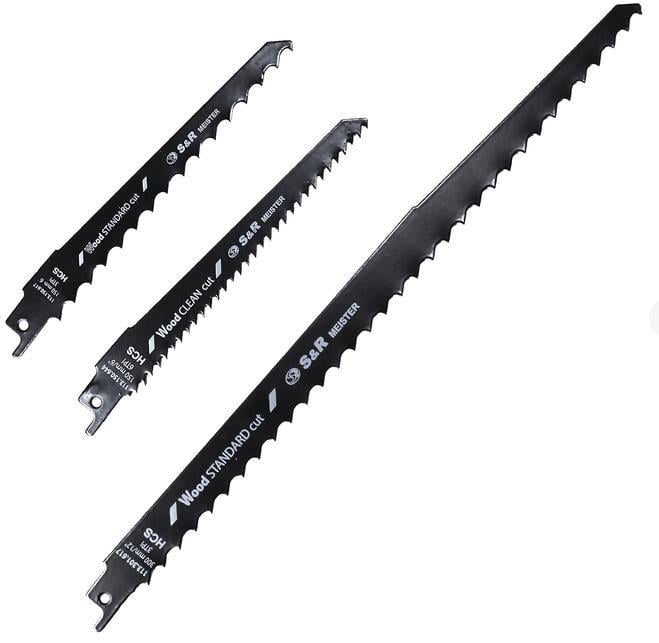 Пильные полотна для сабельной пилы S&R Meister S644D/S617K/S1617K 3 шт. (113001003)