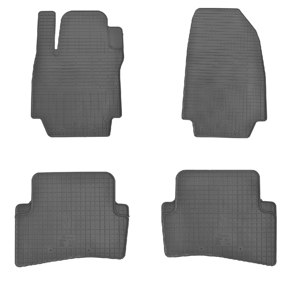 Коврики резиновые Stingray в салон Renault Captur 13-/Clio III 05-/Clio IV 12- 4 шт. (1018084)