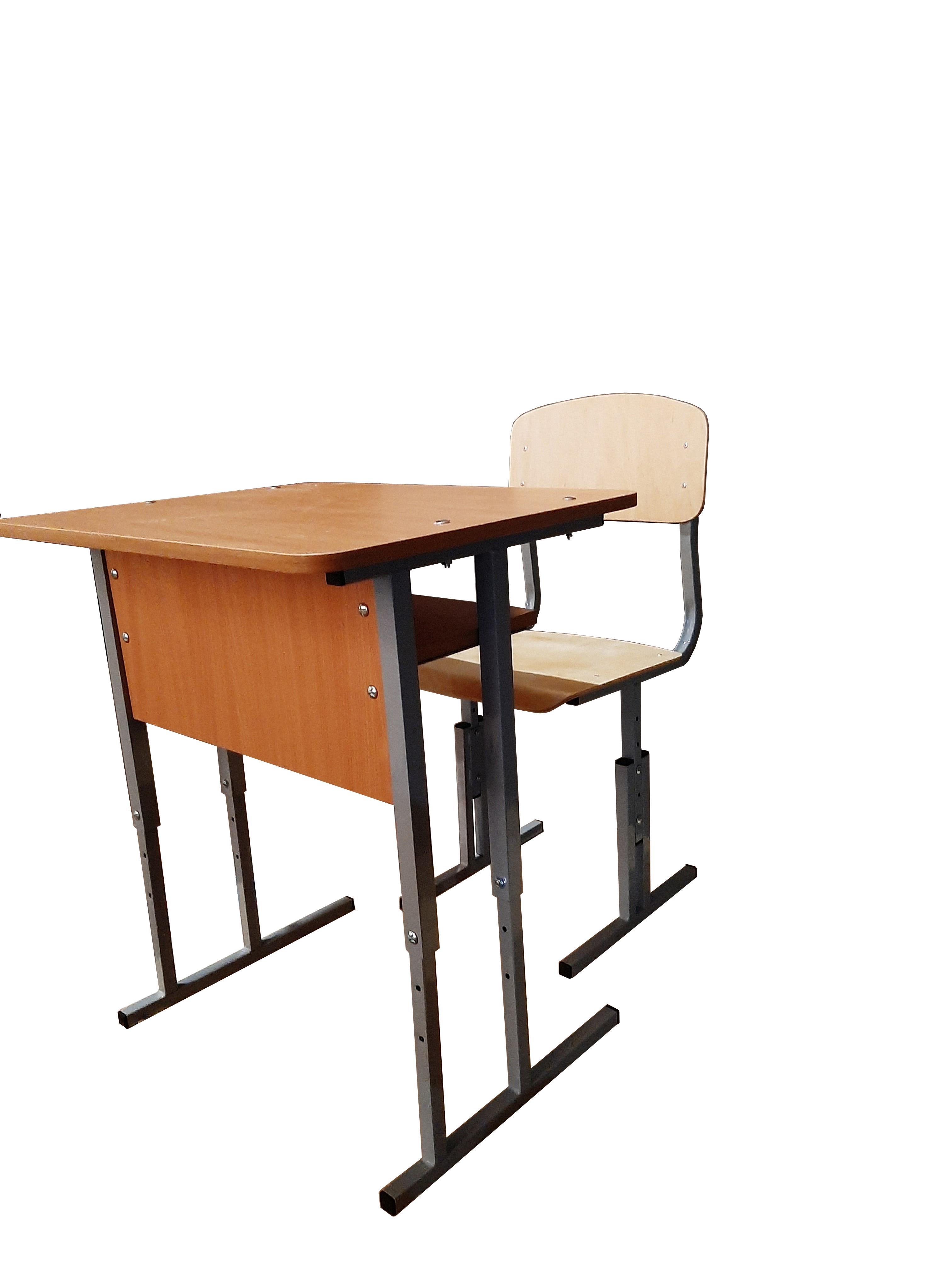 Парта школьная регулируемая 70х50x64-76 см со стулом (33332587)