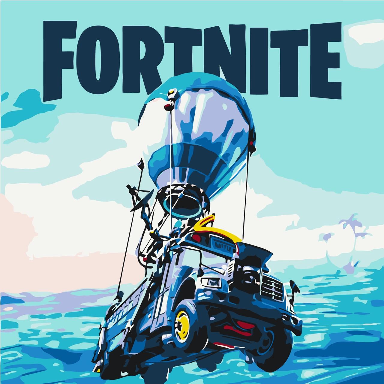 Картина по номерам Оригами Fortnite Игра Фортнайт 30х30 см Картина по номерам Оригами Fortnite Игра Фортнайт 30х30 см