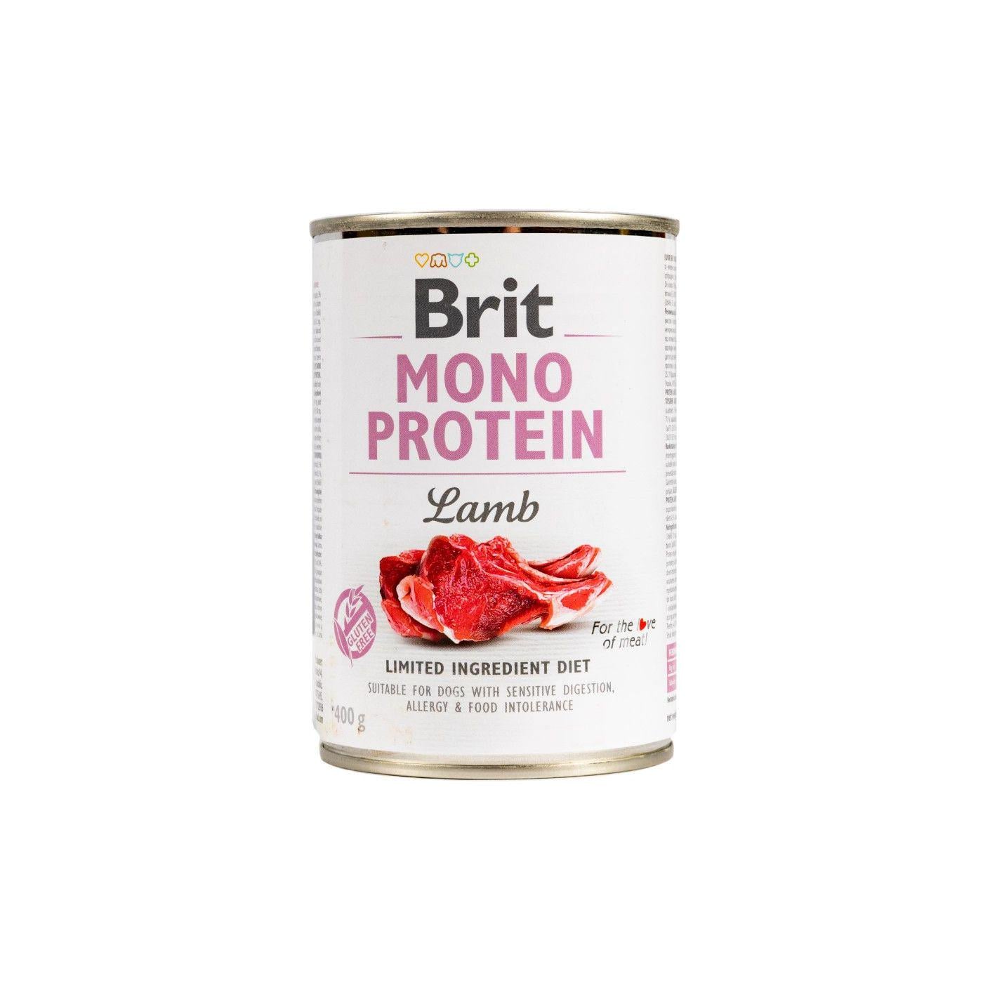 Корм влажный для собак Brit CARE Mono Protein Lamb монопротеин с ягненком 400 г 6 шт.