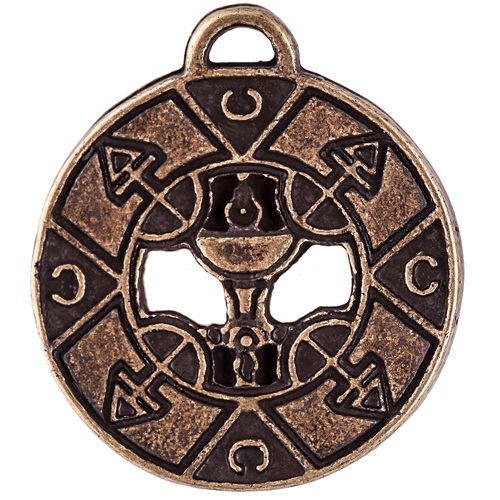 Амулет Amulets of the World Королева Высшей Судьбы 2,5x2,5x0,3 см Бронзовый (t07011)