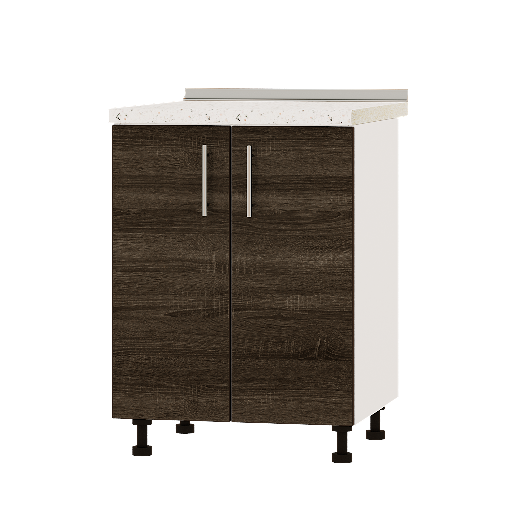 Шафа нижня Еверест Оптіма модуль Низ Н82-600 60х47х85 см Дуб Сонома Трюфель/Білий (01585)