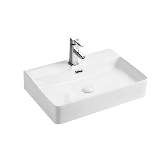 Раковина накладная MIXXUS Premium Quadro-0202 с переливом (MP6479)